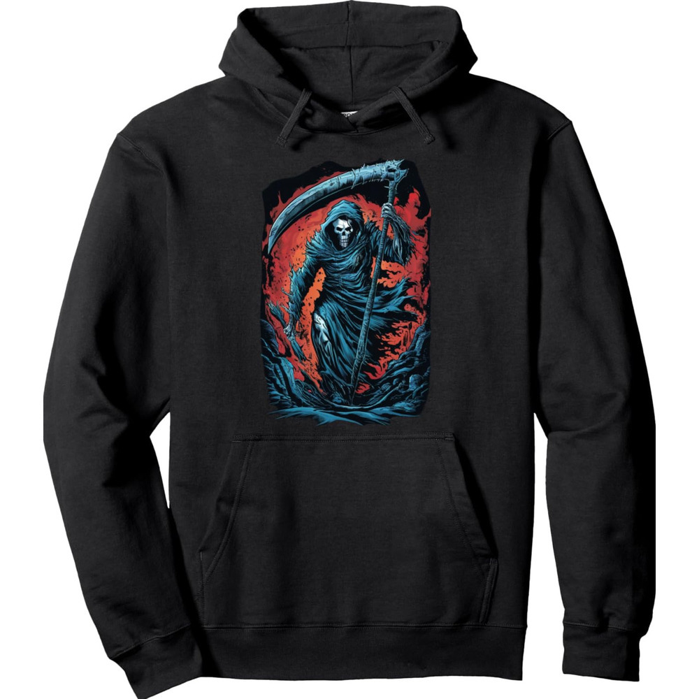 Hoodie for Mens Womens Grim Reapers Journey the Underworld Pullover Hoodie Graphic Hoodies sweatshirt keep warm cool
