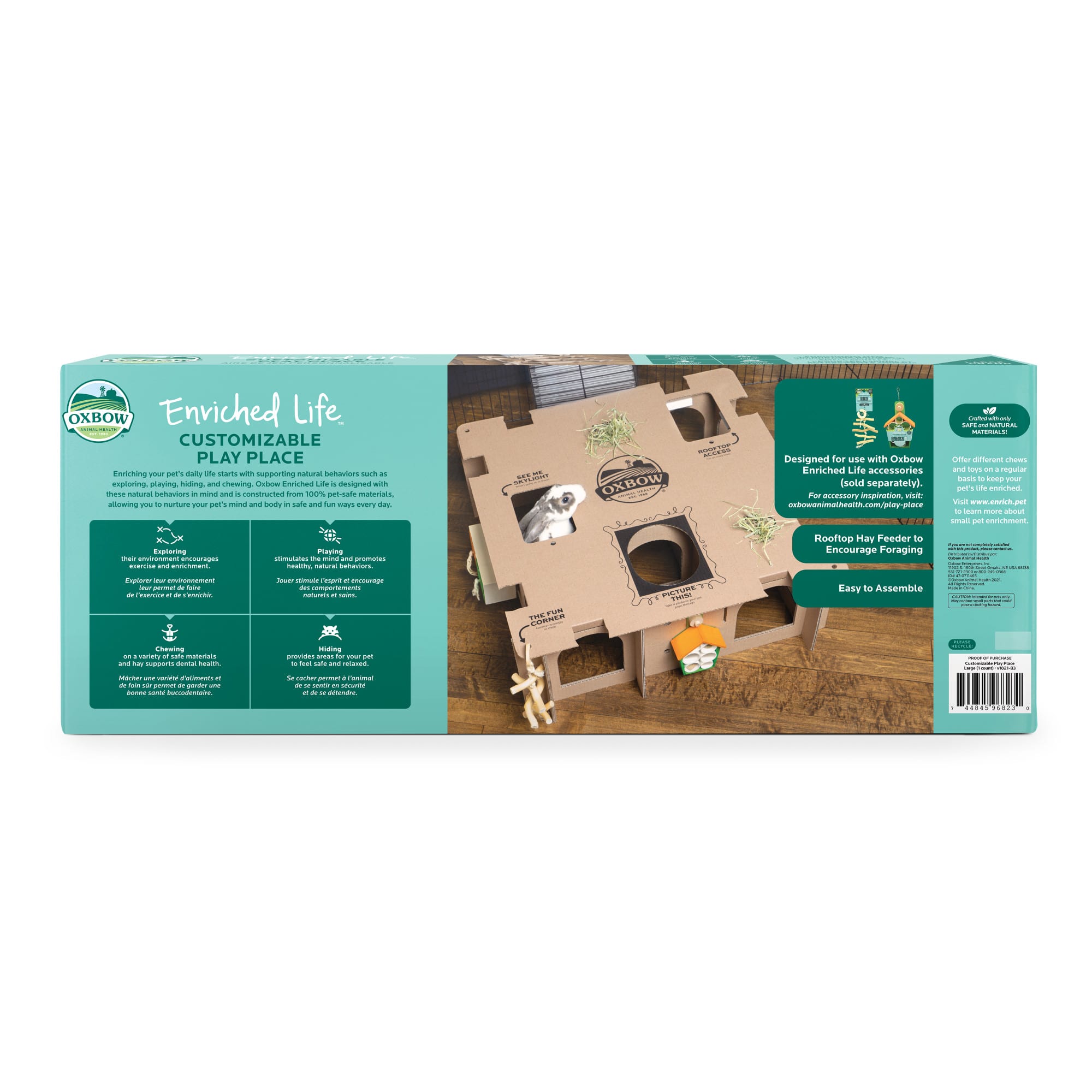 Oxbow Enriched Life Customizable Play Place Toy, Large