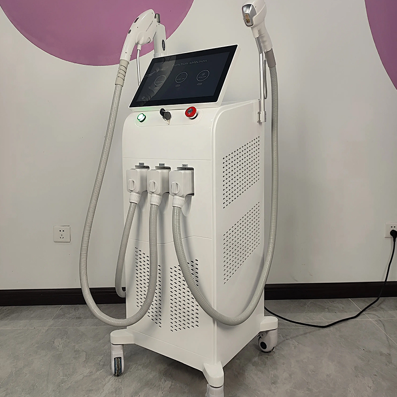 Professional 3-in-1 IPL & Diode Laser & nd yag picolaser machine for hair removal acne treatment tattoo removal