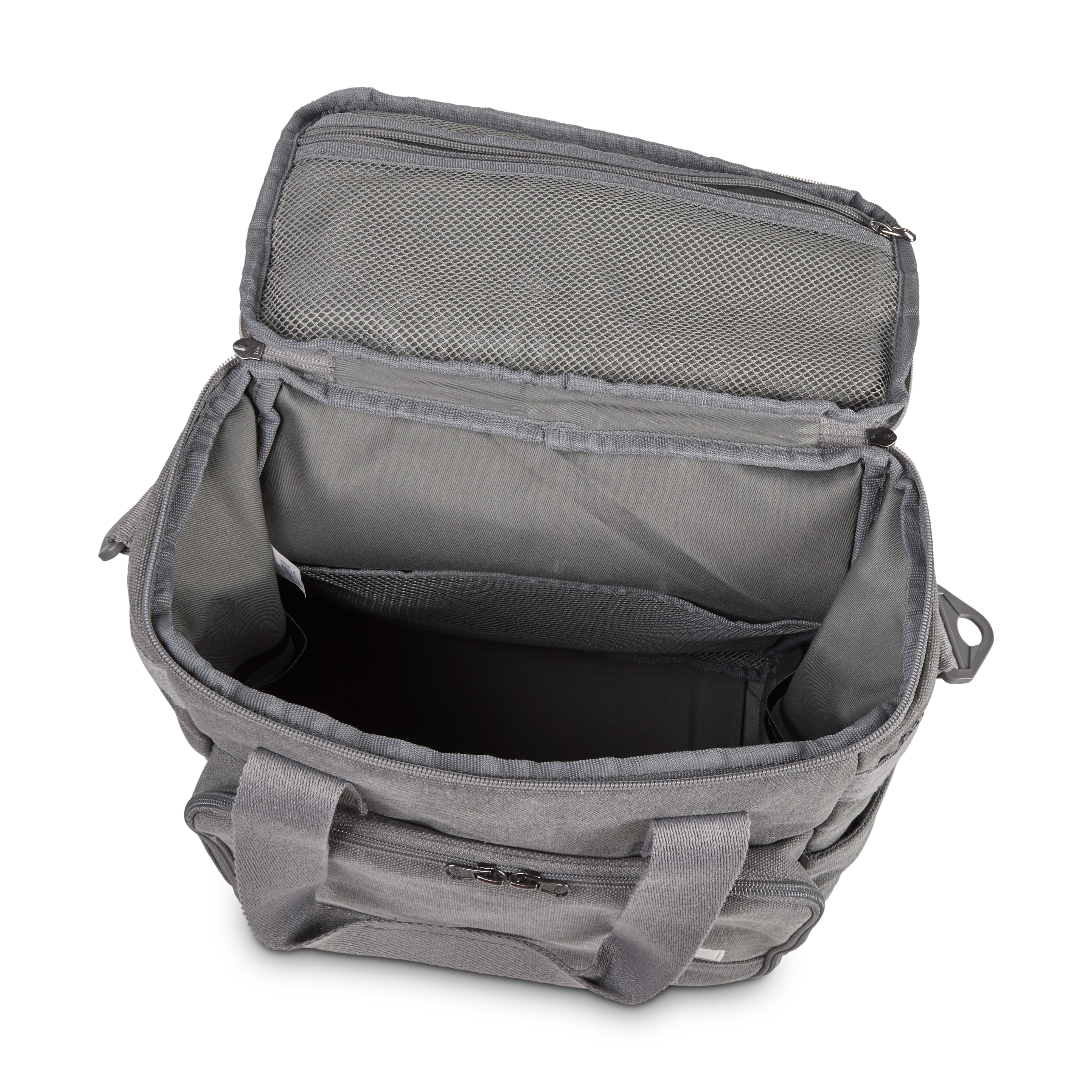 Reddy Grey Canvas Weekender Bag, Medium
