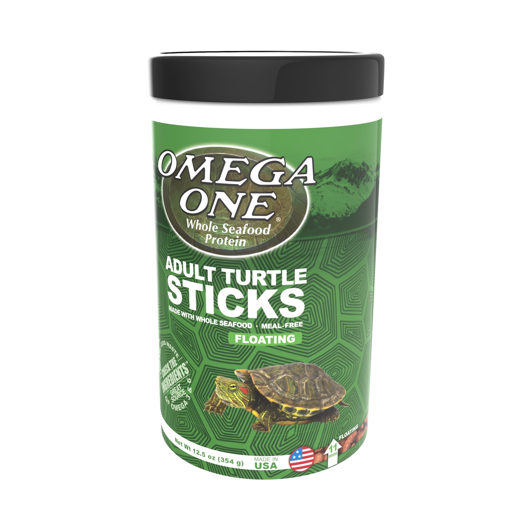 Omega One Natural Protein Formula Adult Turtle Sticks, 12.5 oz.