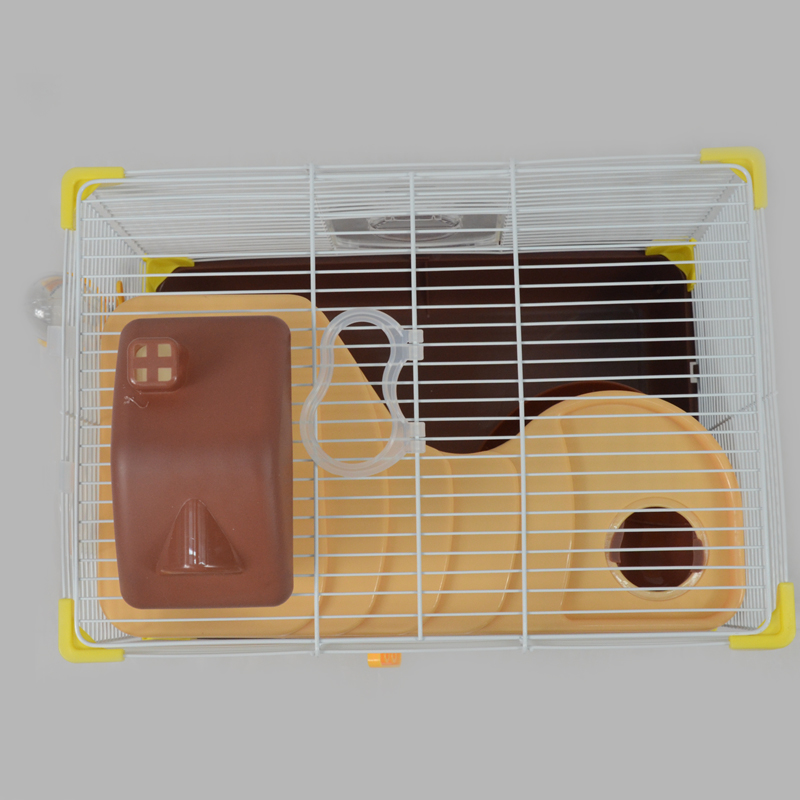 The standard brown hamster cage is more suitable for home use in a discount pollution-free plastic