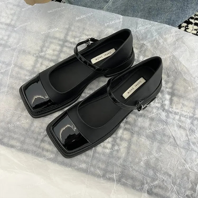 Retro Women Pumps Fashion Square Toe Work Shoes High Quality Female Slip On Shallow High Heel Elegant Womens High Shoes 241125