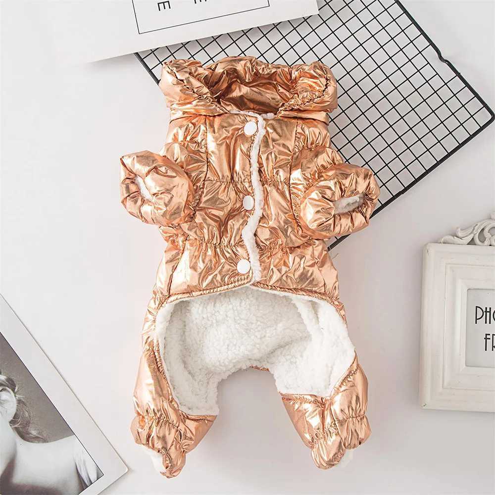 Winter Dog Clothes For Small Dogs Cat Fleece Thicken Warm Waterproof Jacket Coat Pet Puppy French Bulldog Chihuahua JumpsuitXJ241125
