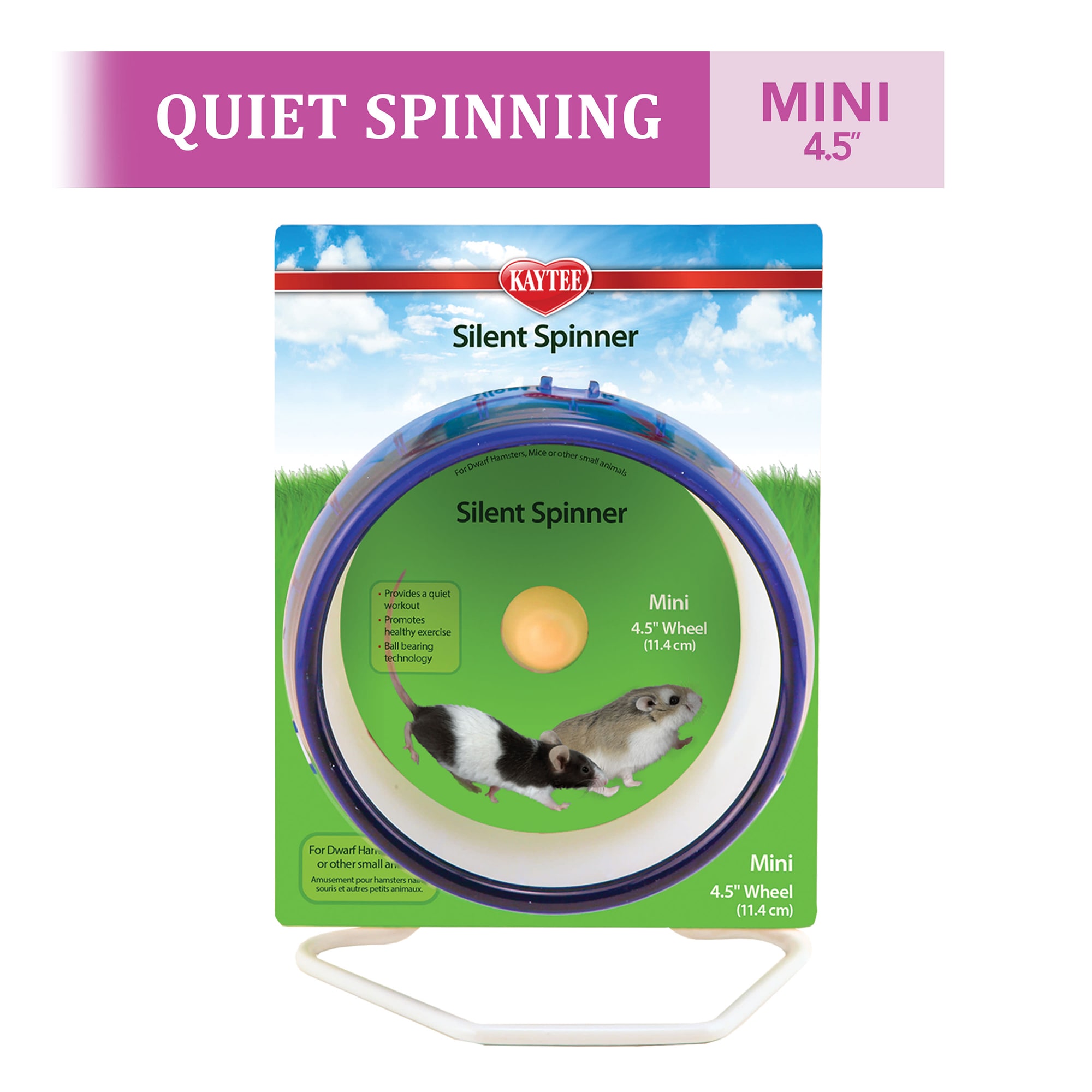 Kaytee Silent Spinner Exercise Wheel, Mini