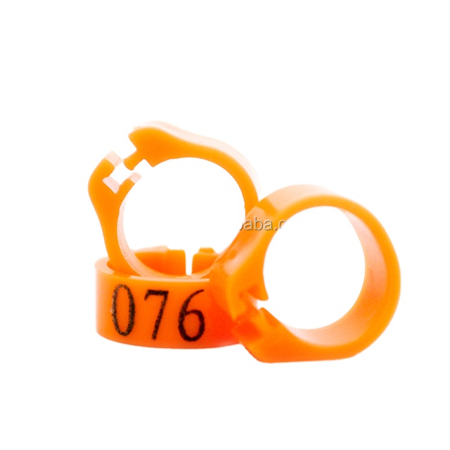 Closed and Open plastic O Ring ,bird leg accessories Plastic Foot Clip Rings Band For Birds 8mm