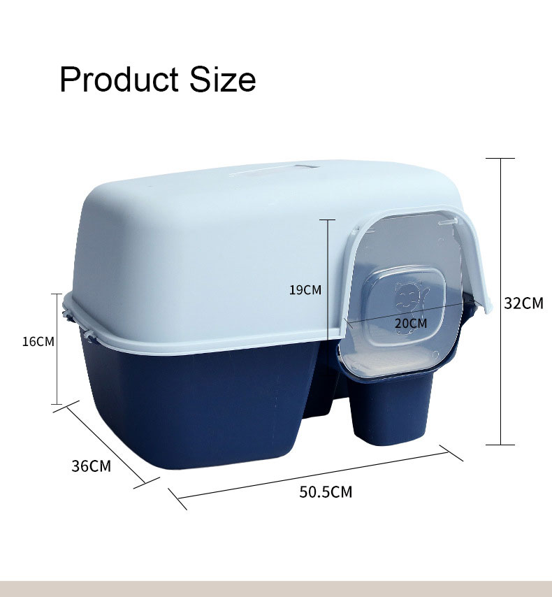 Wholesale Customization Easy to Clean Plastic Cat Litter Box Toilet Good Price