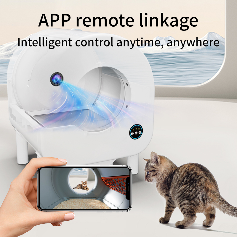 Exhaust and deodorization visual lens automatic pet products Automatic Cleaning Easy Clean Odor Control Smart Cat Litter Box