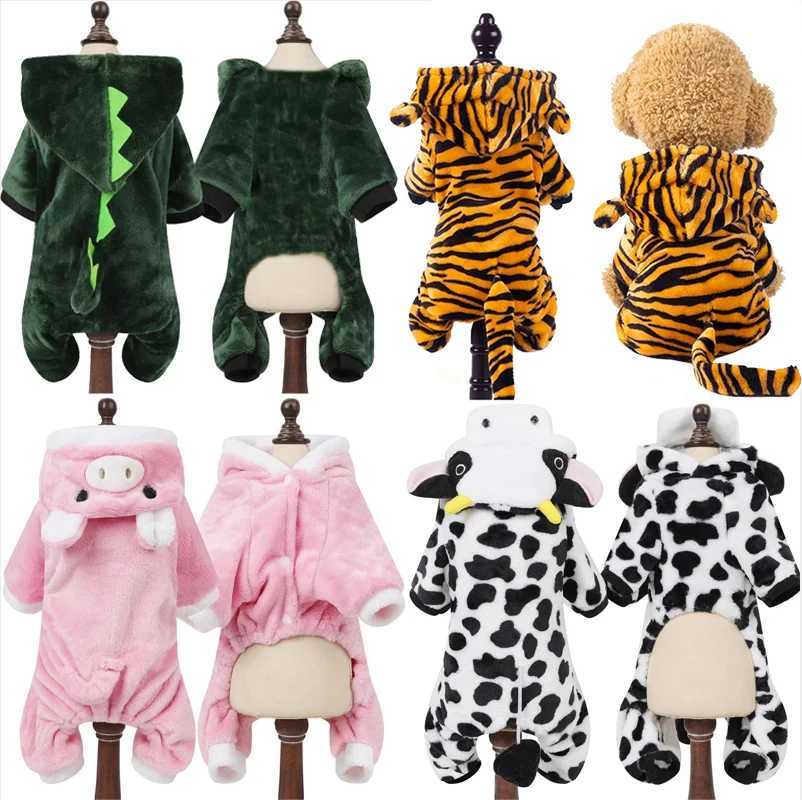 Pet Dog Clothes Soft Warm Fleece Dogs Jumpsuits Pet Clothing for Small Dogs Puppy Cats Hoodies Chihuahua Yorkshire Costume CoatsXJ241125