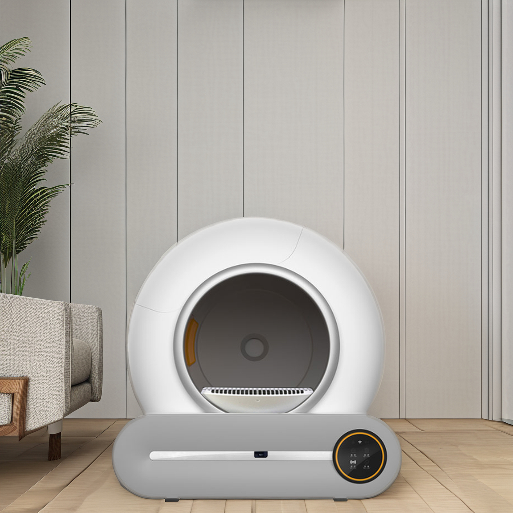 Hot Sale Smart Self-Cleaning Cat Litter Box Automatic Toilet with App Control Made Plastic Tofu Bentonite Electronic Materials