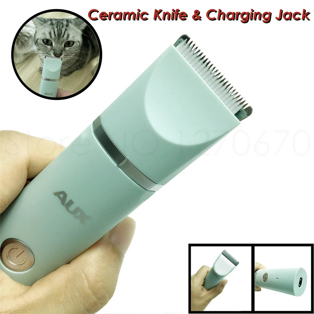 Professional Silent Cat Dog Hair Trimmer Paws Nail Grinder Animal Foot Hair Cutter Remover USB Rechargeable Pet Grooming Clipper 241125