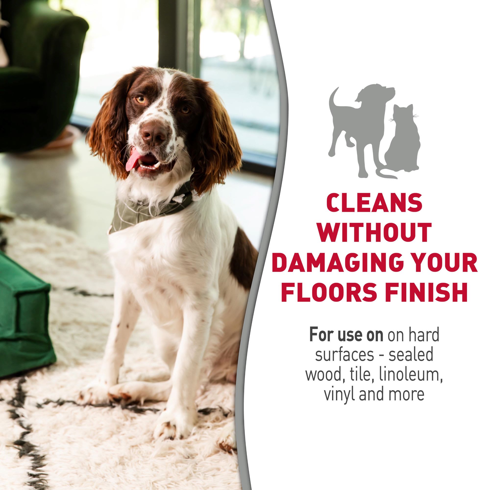 Nature's Miracle Dual-Action Hard Floor Cleaner, Pet Stain & Odor Remover, 24 fl. oz.