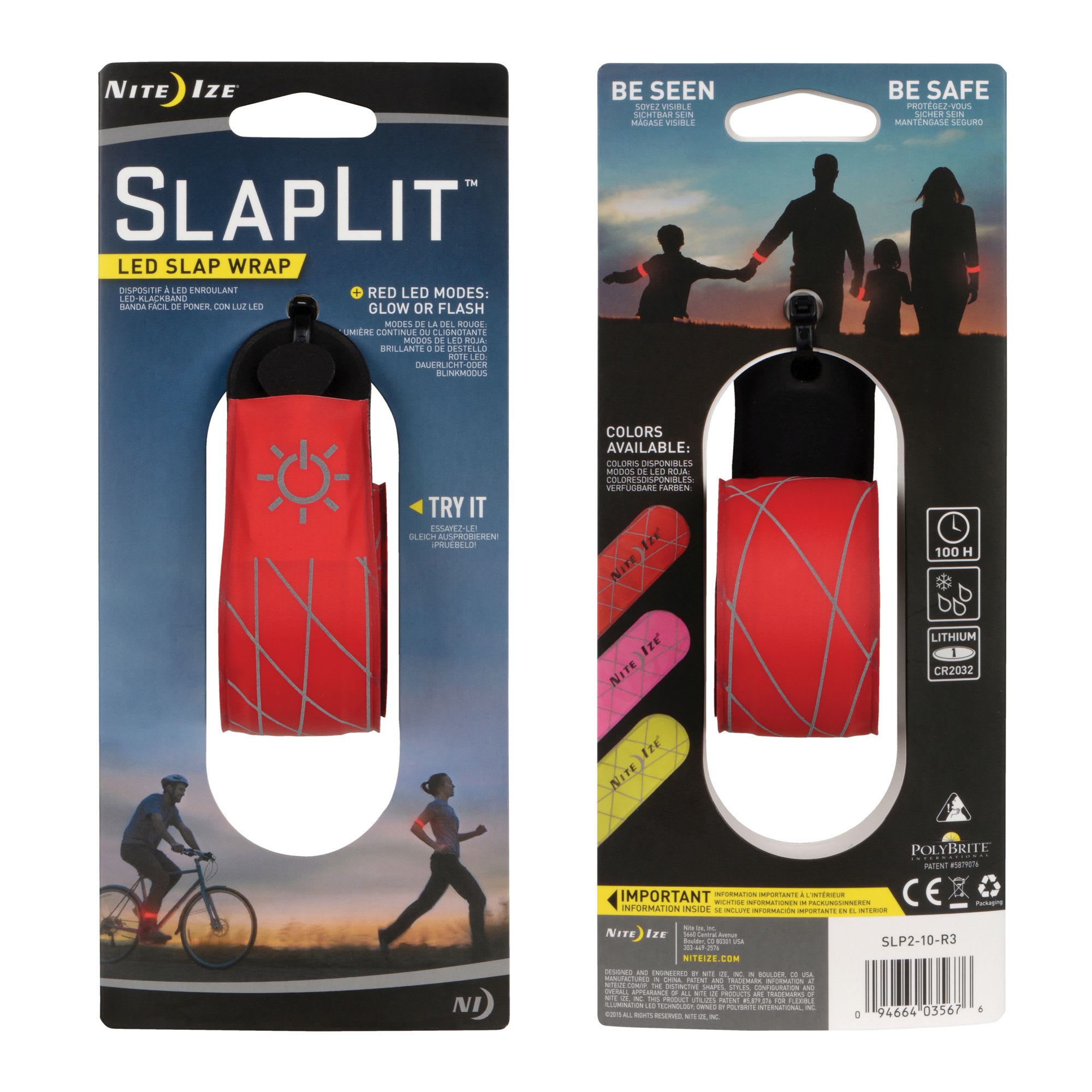 Nite Ize Red SlapLit LED Slap Wrap