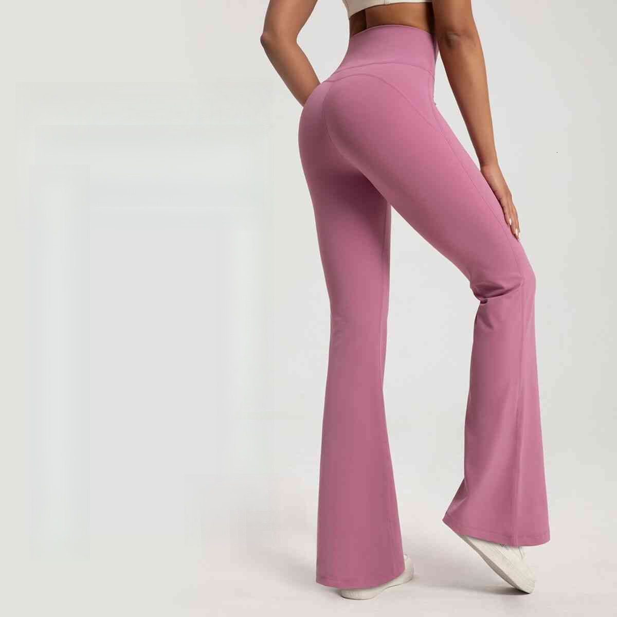 Autumn/winter Velvet Wide Leg For Women, Thickened, Naked, High Waist, Micro Pull Sports Fitness Yoga Pants