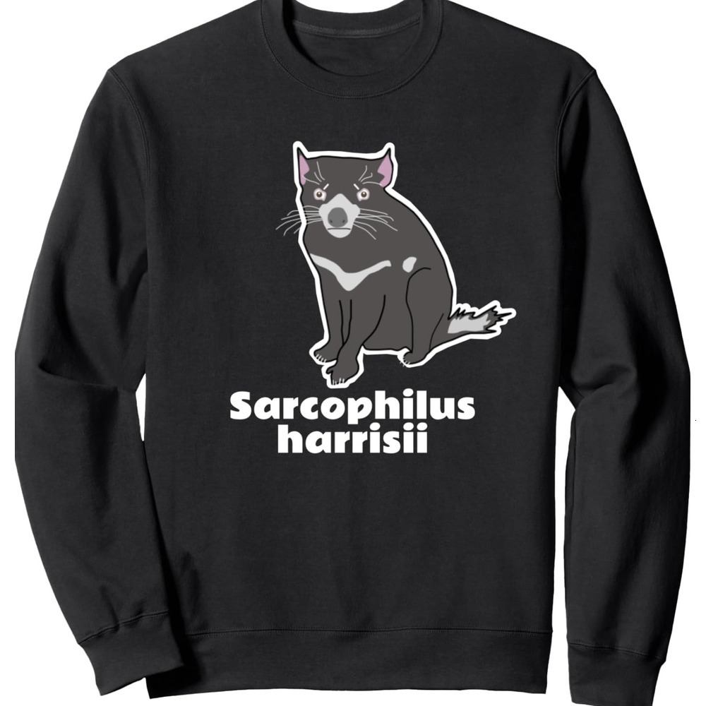 Long Sleeve Shirts for Men sweatshirt Tasmanian Devil Scientific Name Sweatshirt Tee Streetwear Casual tops clothes Fashion Trends