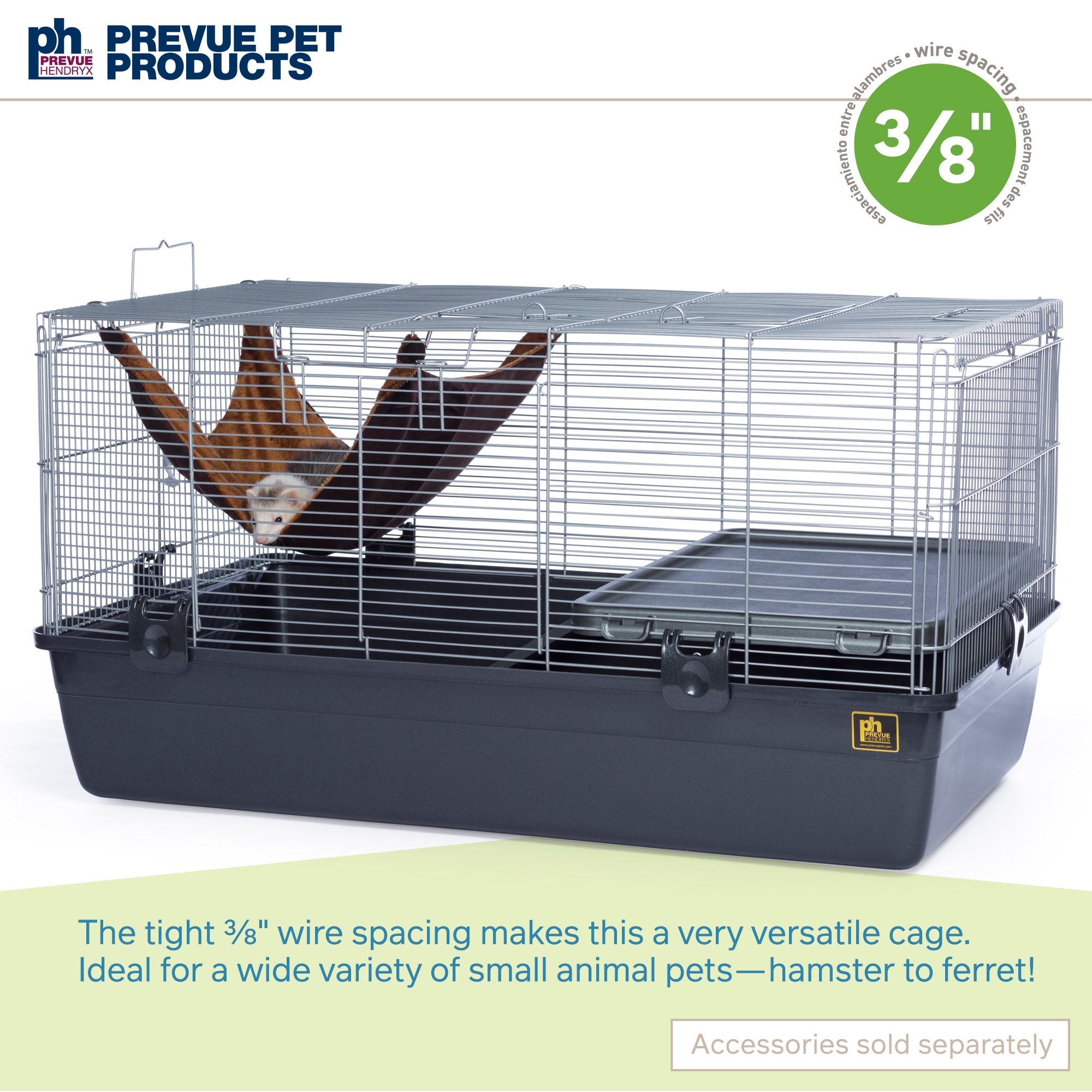Prevue Pet Products Universal Small Animal Home Gray, Large