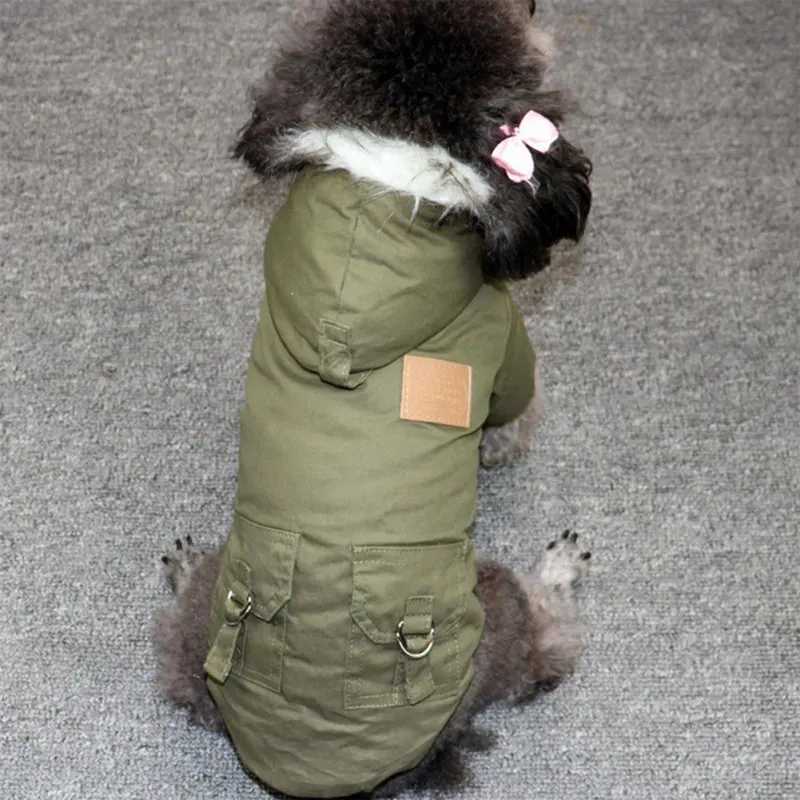 Winter Dog Clothes Warm Pet Hooded Jacket for Small Medium Dog Chihuahua Hooded Clothes Lightweight Hoodie Coat Pet OutfitsXJ241125