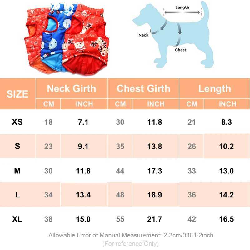 Winter Warm Dog Clothes For Small Dogs Christmas Yorky Dogs Jacket Waterproof Puppy Costume Winter Coat French Bulldog TeddyXJ241125