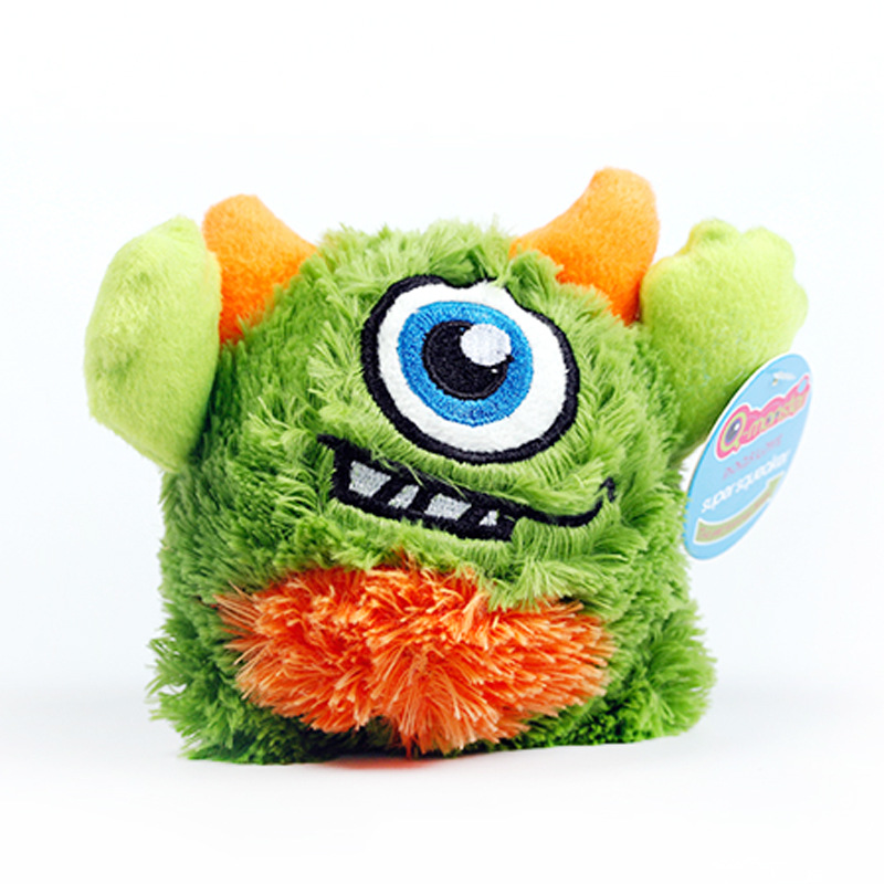 Cute Monsters Soft Plush Toys Sound Pets Dogs Chew Toys With Squeak
