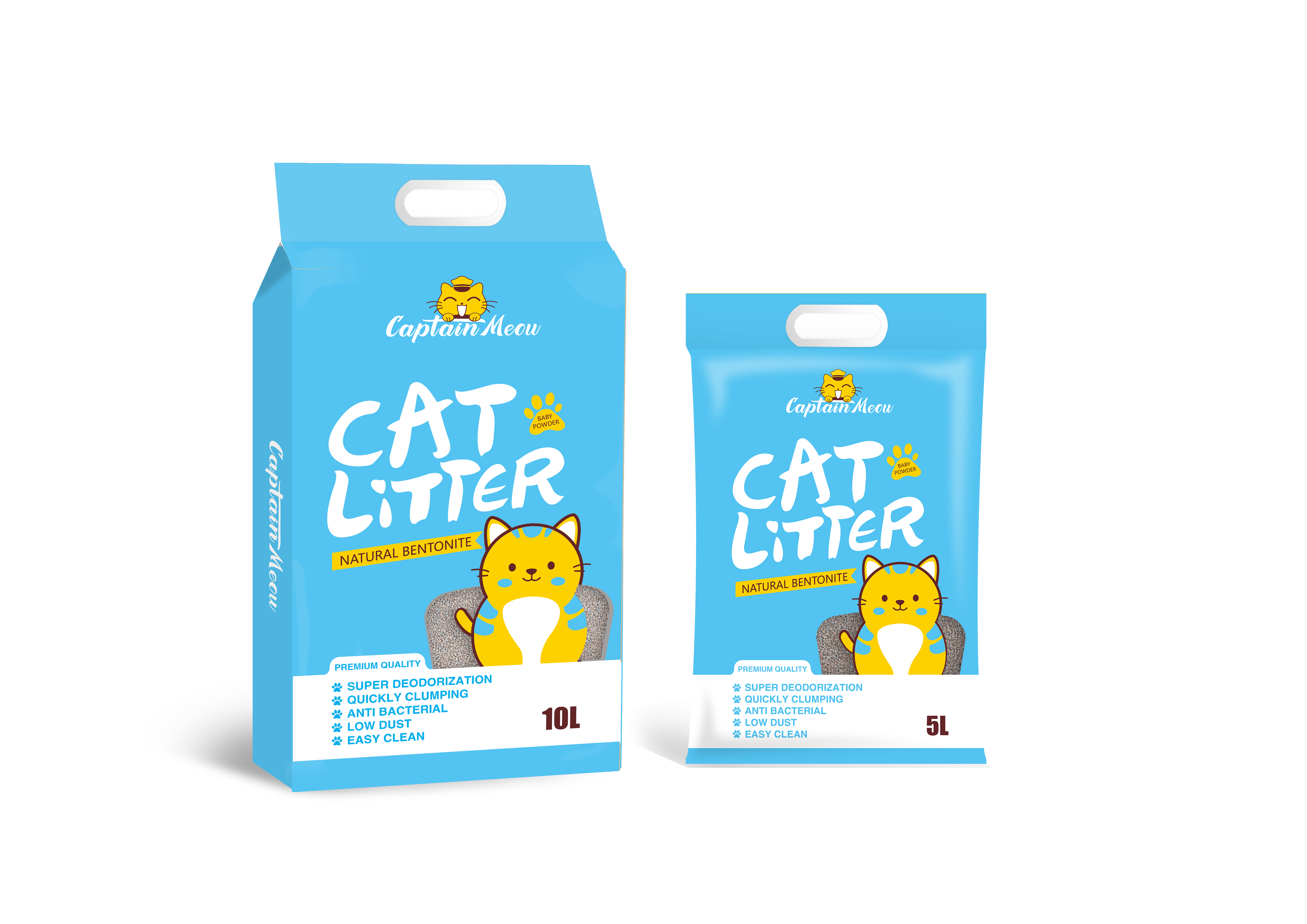 Irregular shape 0.8-2mm cat sands bentonite cat litter box cat litters