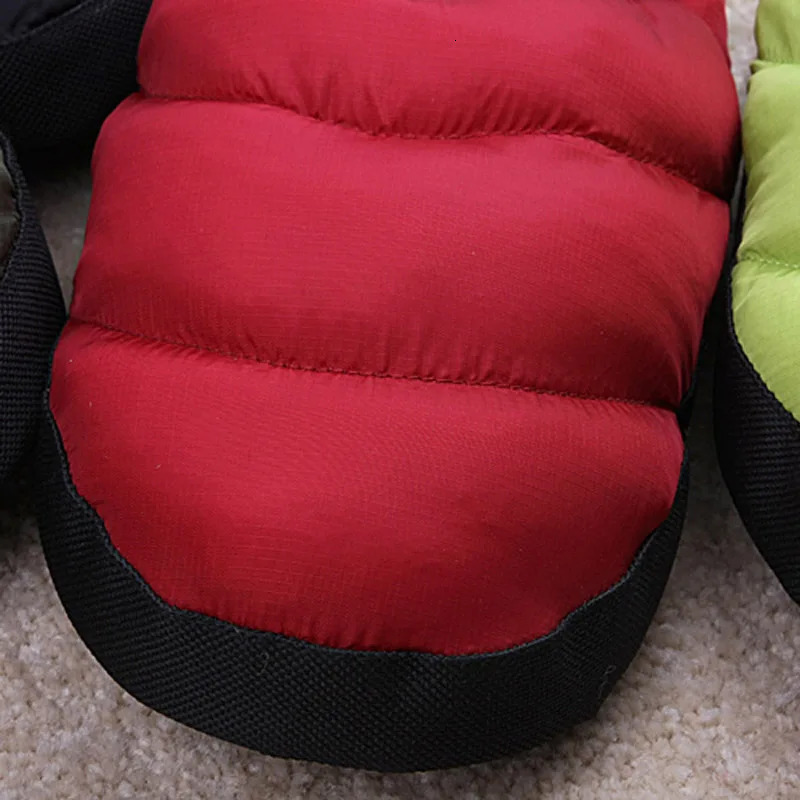 Pouches with colorful warm slippers cute couple home cotton slippers for men and women home slippers month shoes woman 241125