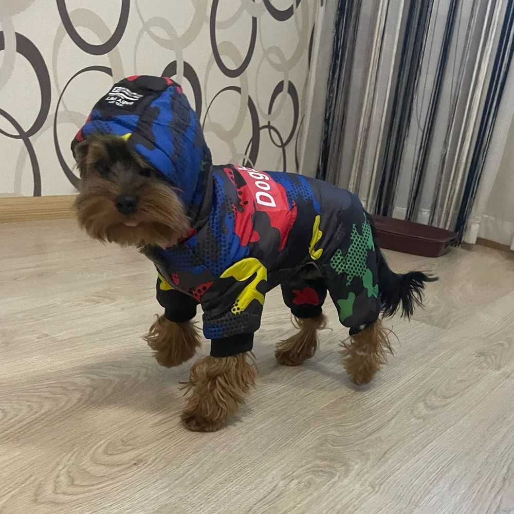 Pet Dog Clothes Winter Warm Dog Windproof Coat Thicken Pet Clothing For Dogs Cats Costume Jumpsuit Hoodies Jacket Pet SuppliesXJ241125