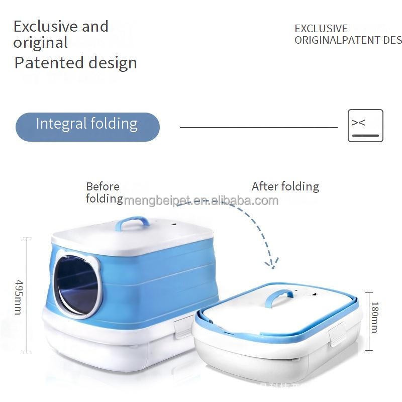 New Pet Supplies Cat litter box toilet large opening large space with leaking litter pedal designed for large cats available