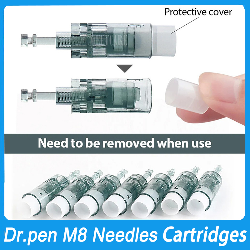 Needles Cartridges For Dr.pen M8 MTS Tips Skin Care 11 Pins 16Pin 24 Pin 36 42Pins Nano Round 3D 5D Silicone Derma Dr Pen Beauty Meso Therapy Needle D