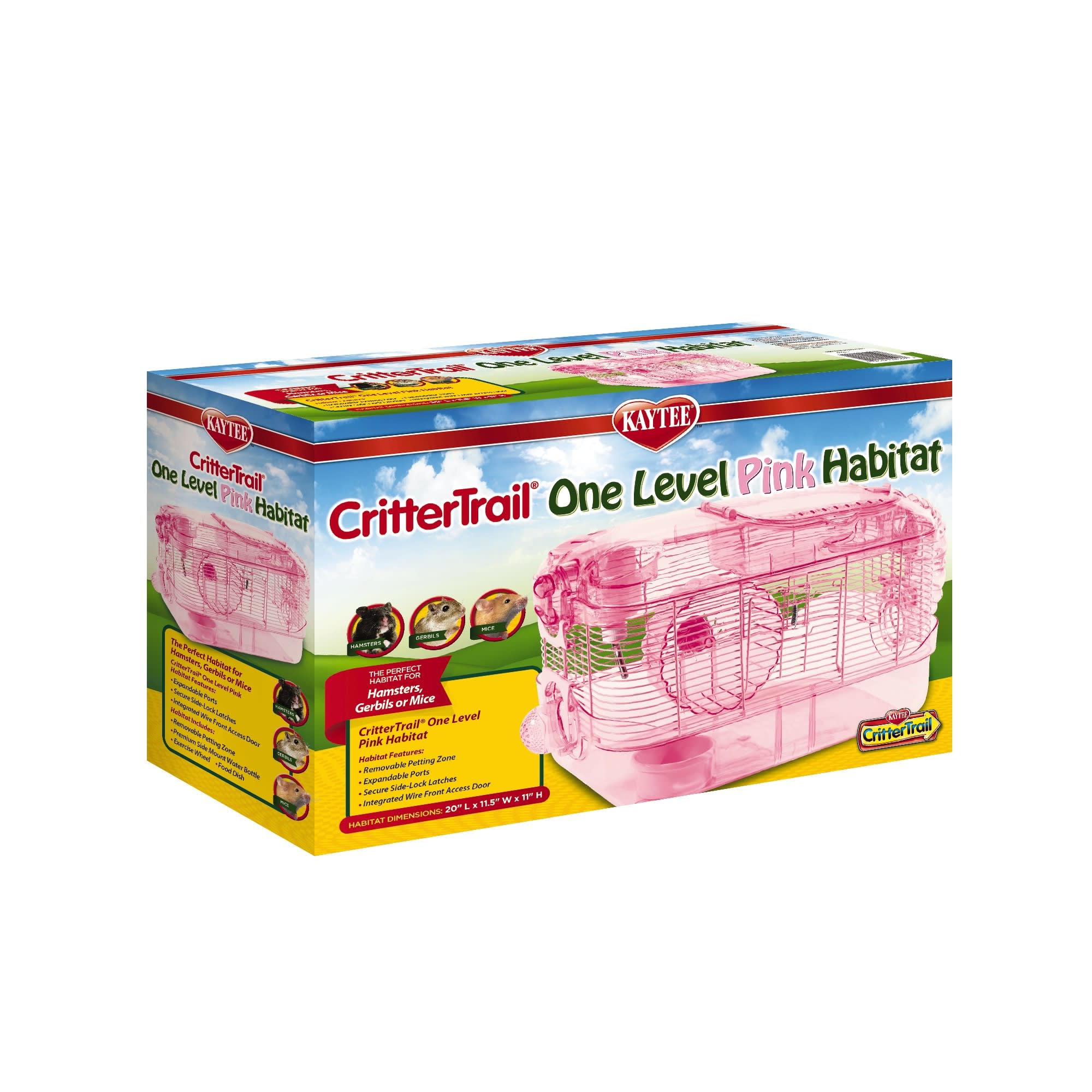 Kaytee Pink CritterTrail 1-Level Habitat for Small Animals