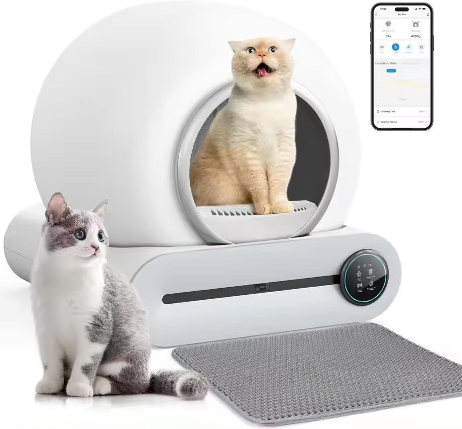 luxury eco friendly portable household extra large toilet self-cleaning smart automatic cat litter box