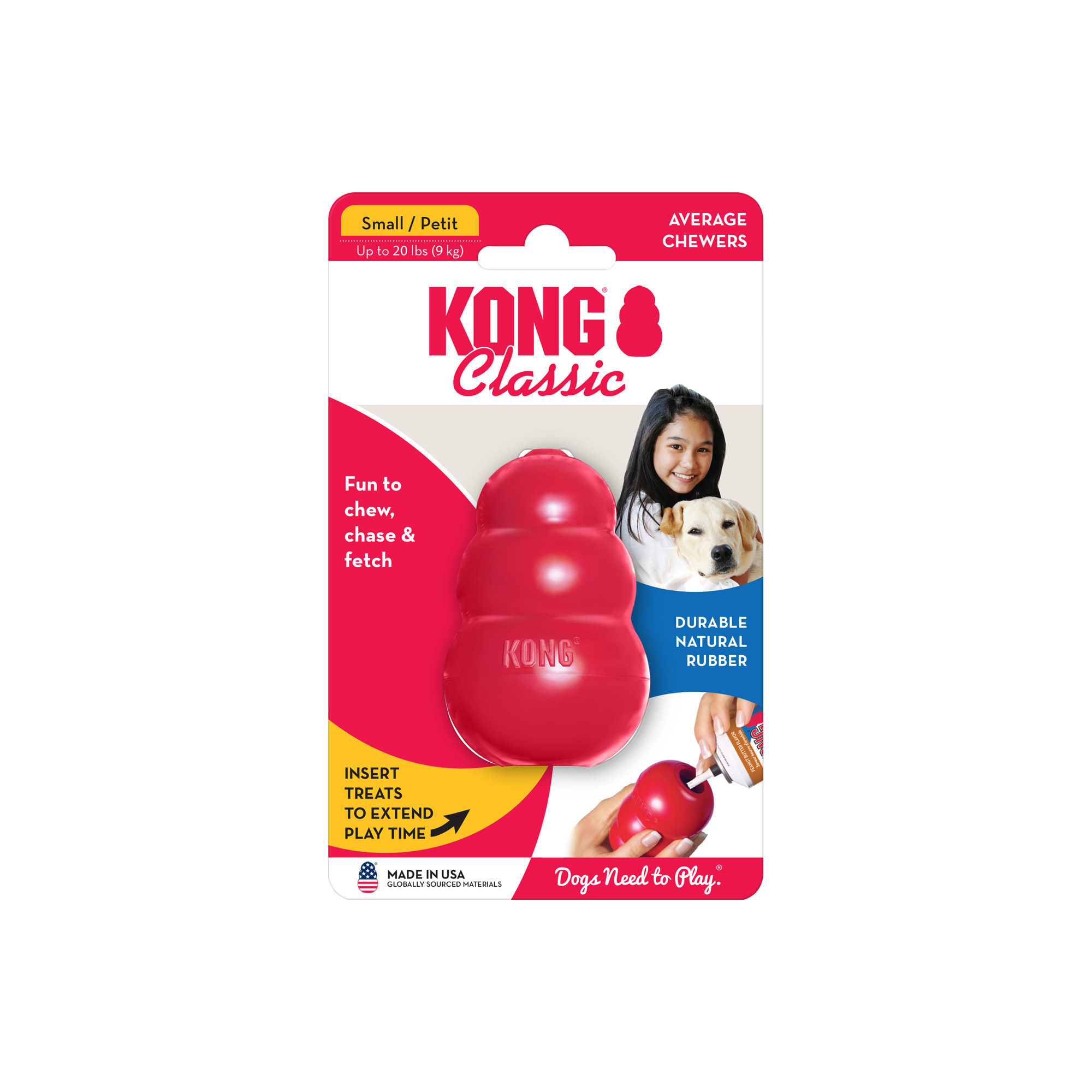 KONG Classic Dog Toy, Small