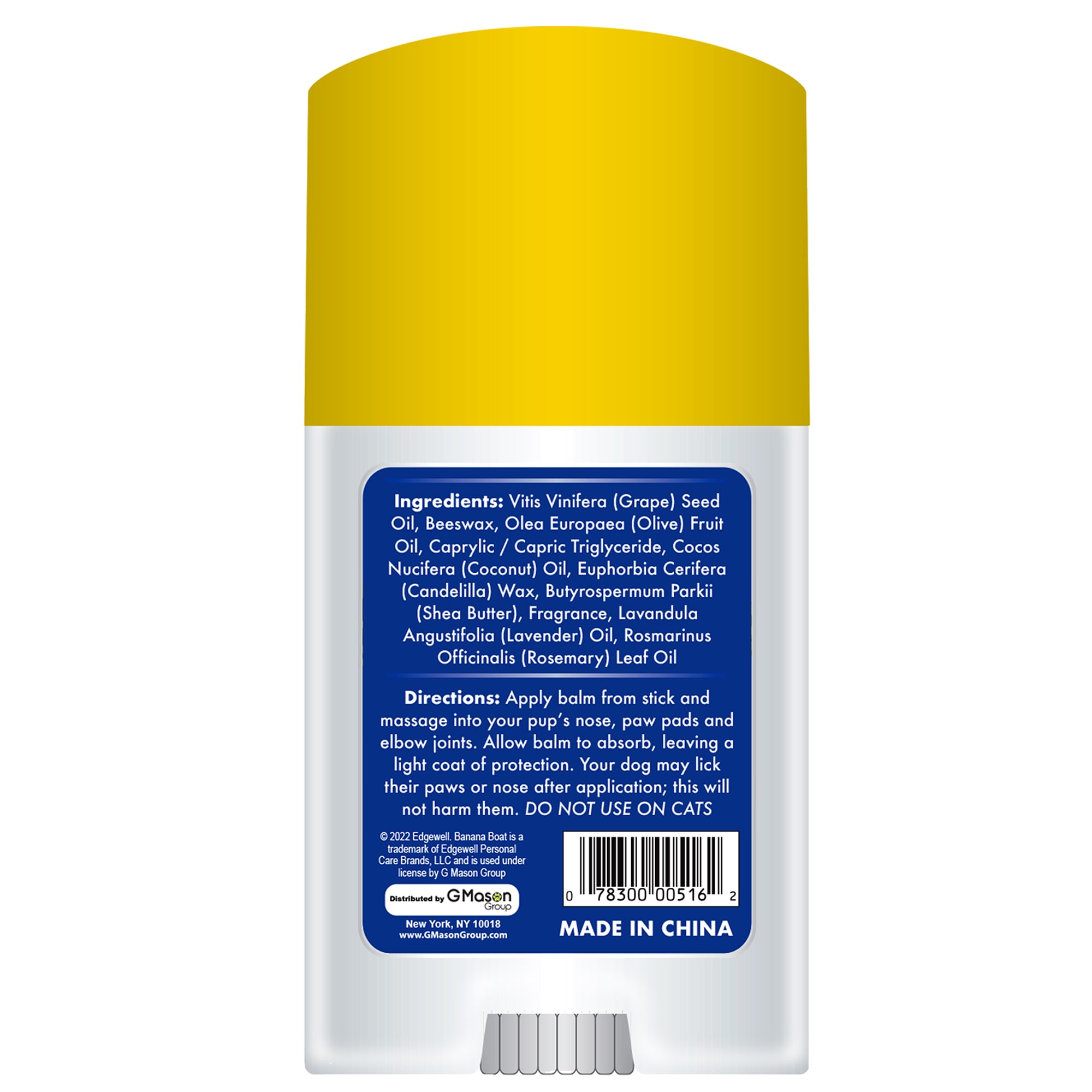 BANANA BOAT Nose, Paw & Elbow 3-IN-1 Sun Balm Sun Protector for Dogs, 1.37 oz.