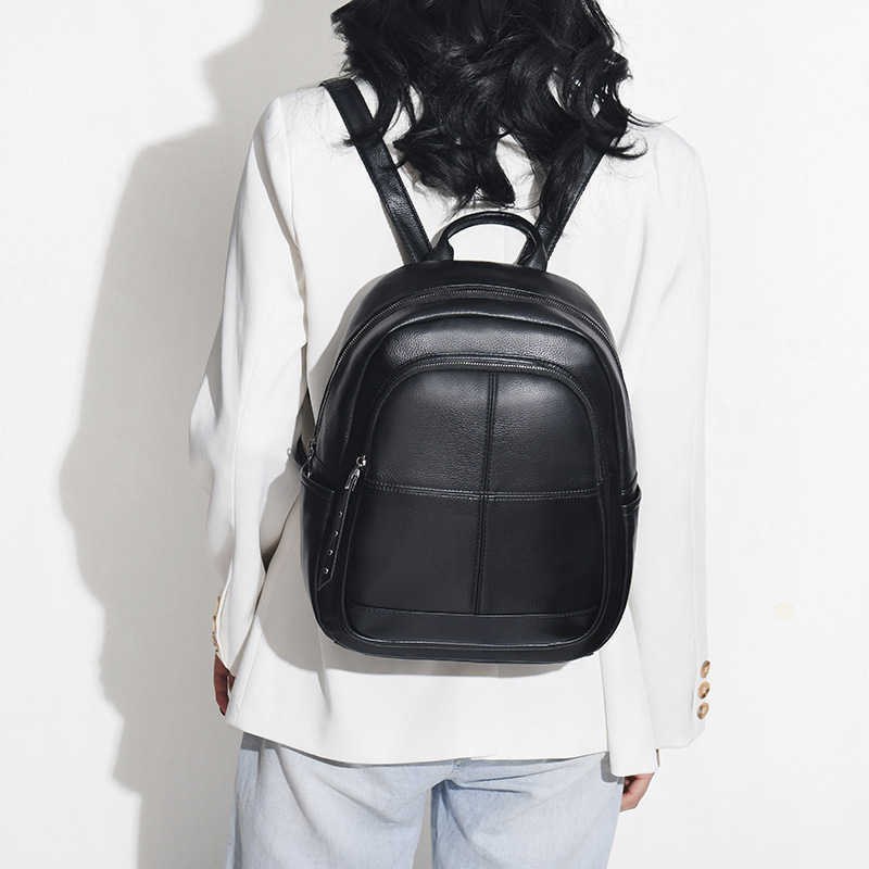 Korean version soft leather backpack for girls 2023 new fashionable anti-theft large capacity versatile travel backpack 241125