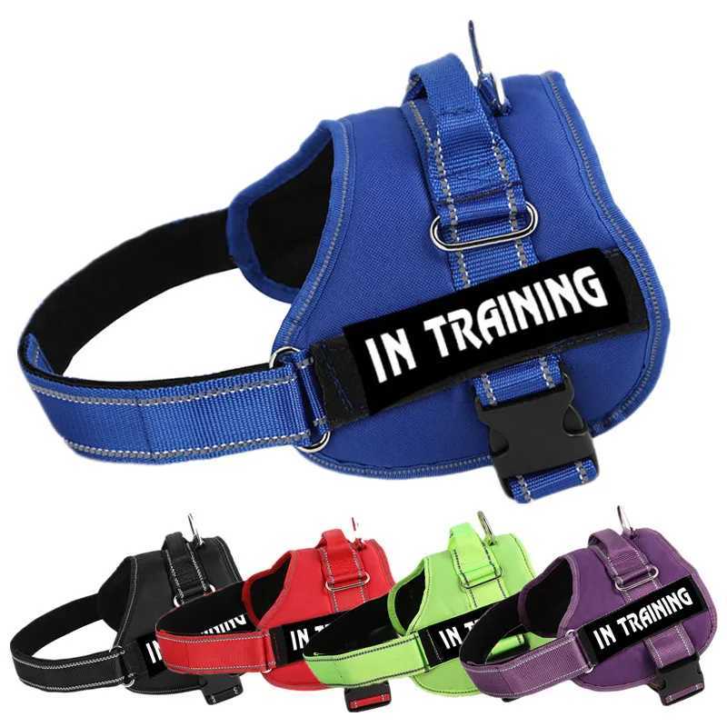 Adjustable service dog harness pet training vest reflective patch size XS S M L XL emotional support therapy dog X241125