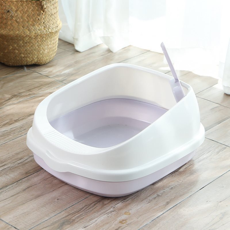 Cat Clean Up Products Plastic Large Space Cat Toilet Box Cat Litter Box Sandbox