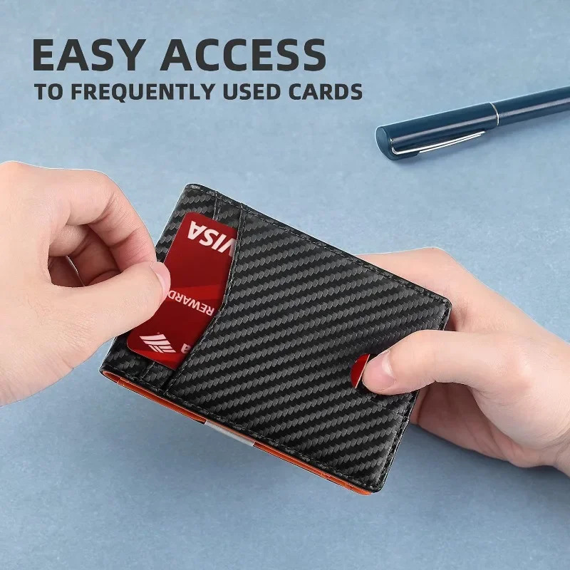 Rfid leather mens wallet ultra-thin mens card holder mens small wallet mens white wallet 241125