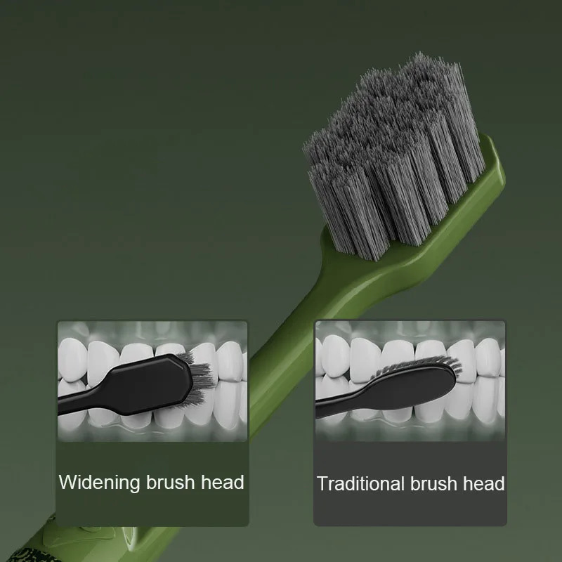 6 PC Forest Series Soft Adult Toothbrush Gift Box With Wide Head Family Set Light High-end Toothbrush Teeth Cleaning 241122