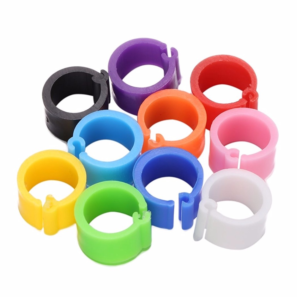 1000pcs/set Bird Rings Leg Bands for Pigeon Parrot Finch Canary Hatch Poultry Rings