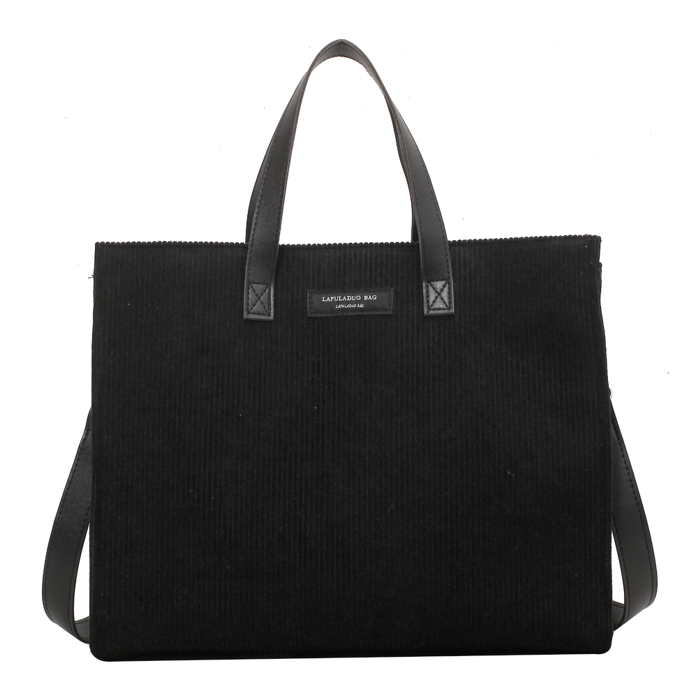 Handbags Office Shoulder Crossbody Bag For Women Vintage Shopper Shopping Bags Ladies Totes Winter Corduroy