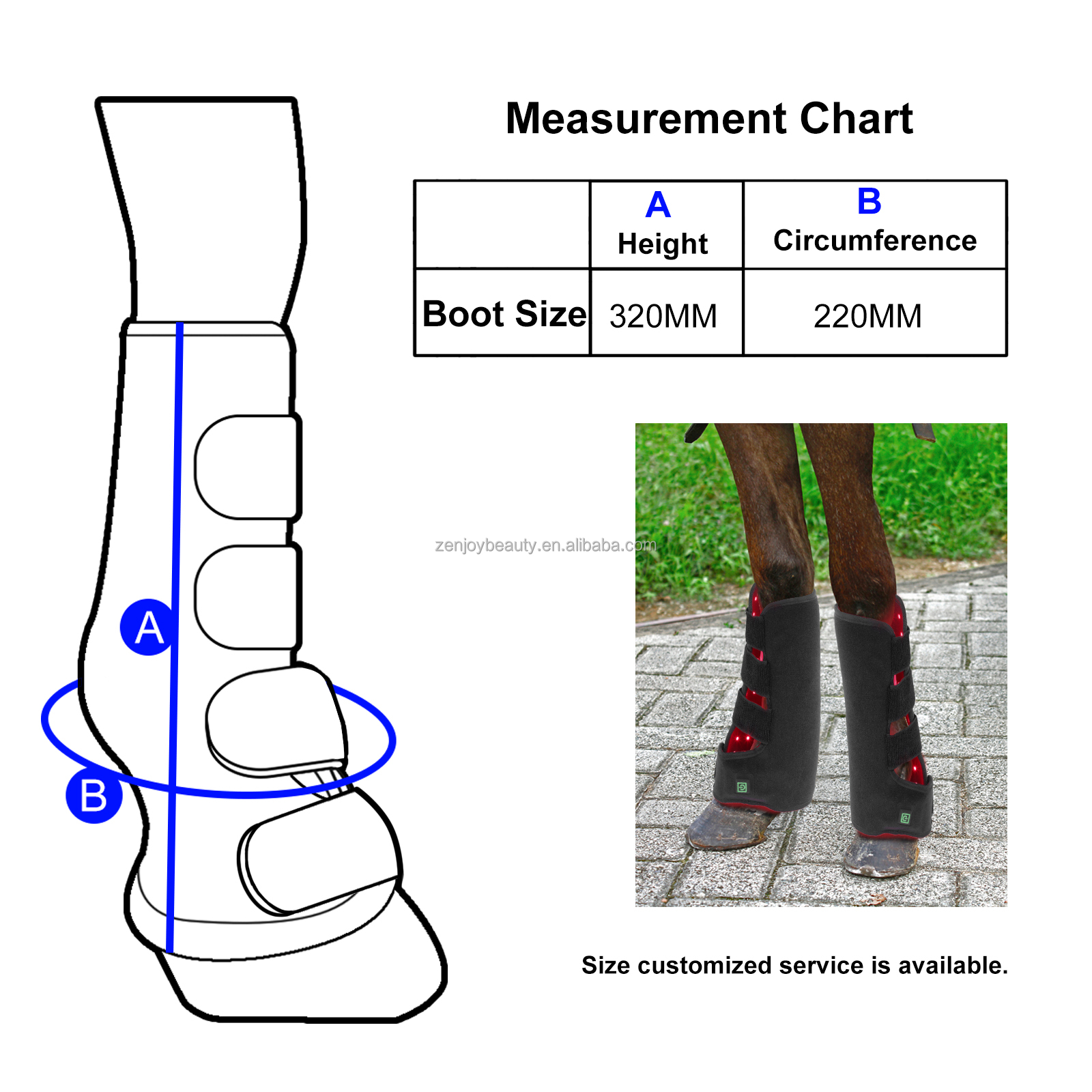 2024 Pet Muscle Pull Wound Recovery 660nm 850nm Horse Leg Therapy Wrap Portable Light Therapy LED LIGHT THERAPY