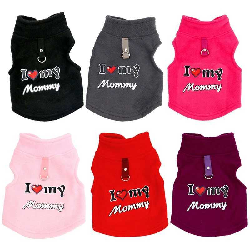 Fleece Warm Dog Sweatshirt Letters Printed Pet Coat Puppy Dogs Shirt Jacket French Bulldog Pullover Autumn Winter Dog ClothingXJ241125