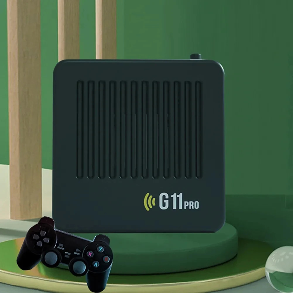 4 Gamepads G11 Pro 4K HD Video Game Console 2.4G Wireless Controller for N64 Dual System Home Gaming Console Built in 60000 Games 241122