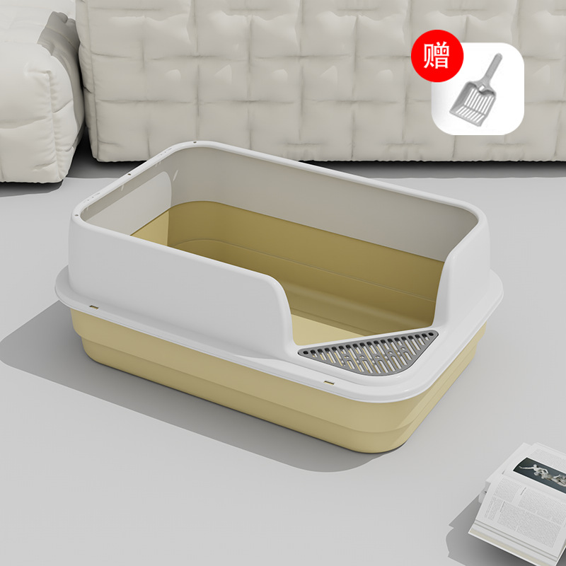 Factory Wholesale Luxury Cat Litter Puppy Shaped Box Litter Box For Cats Toilet Pan Cat Litter Box Detachable Easy To Clean