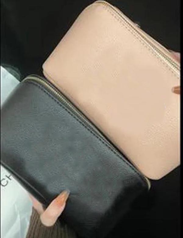 Designer Cosmetic Bags Large Capacity Water-resistant Travel Makeup Toiletry Bag - Portable Cosmetic Organizer Pouch, Stylish & Spacious