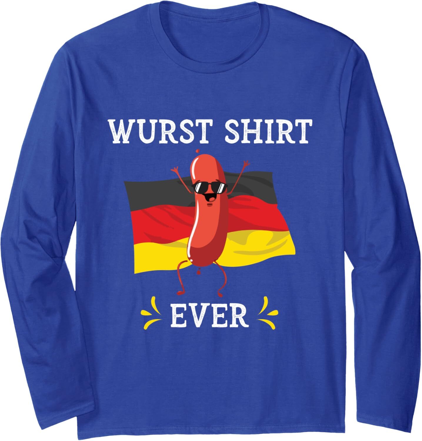 Long Sleeve Shirts for Men sweatshirt Wurst Ever Funny Oktoberfest German Sausage Germany Long Sleeve Streetwear Casual tops clothes Fashionable, tren
