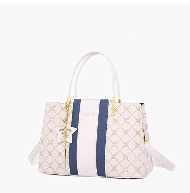 Autumn New Women's Handbag Fashionable Light Luxury Tote Contrasting Color Large Capacity Shoulder Bag For Women