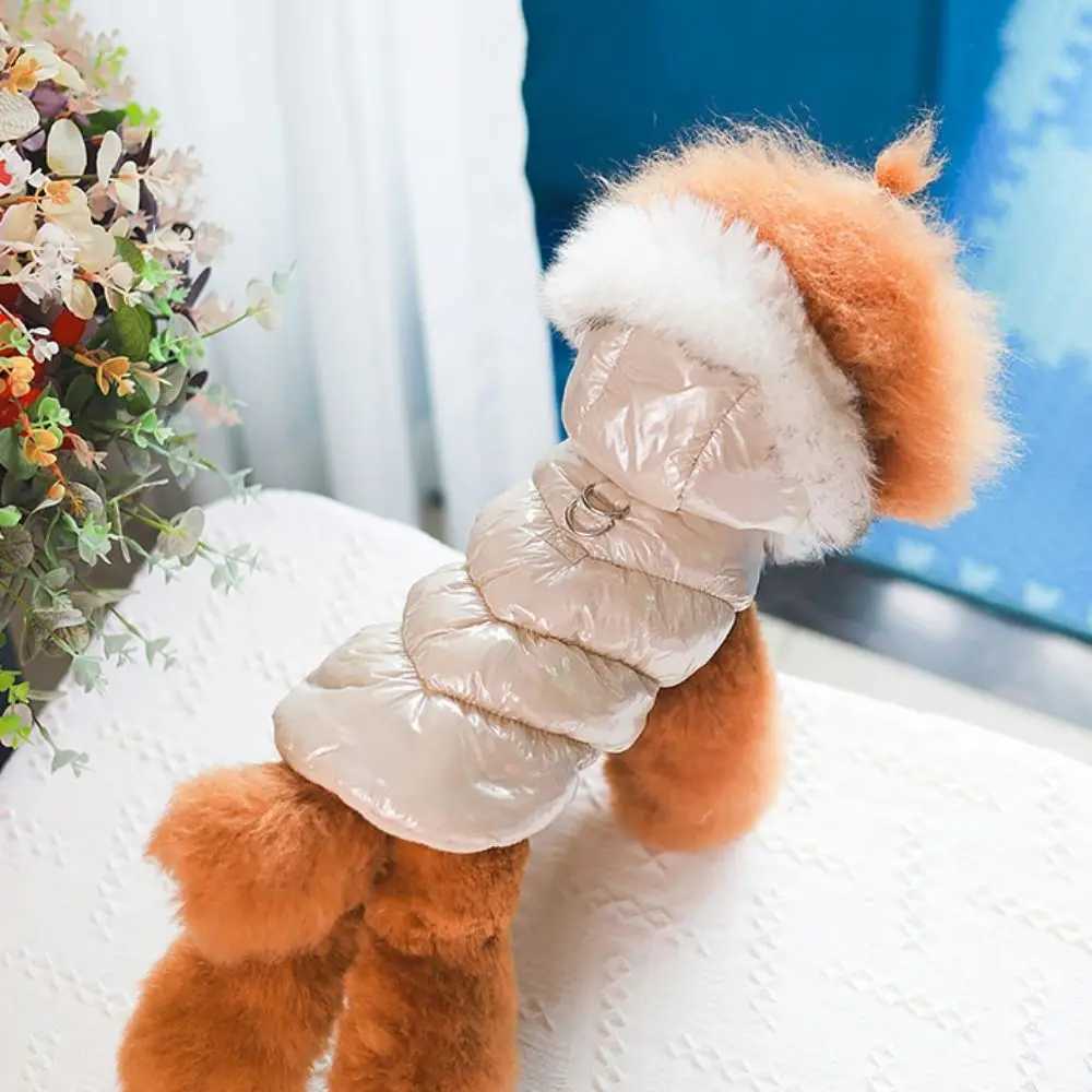 With Back Buckle Winter Dogs Cotton Vest Warm Cotton Dogs Vest Coat Soft Comfortable Pet Clothing Coat Jacket WinterXJ241125