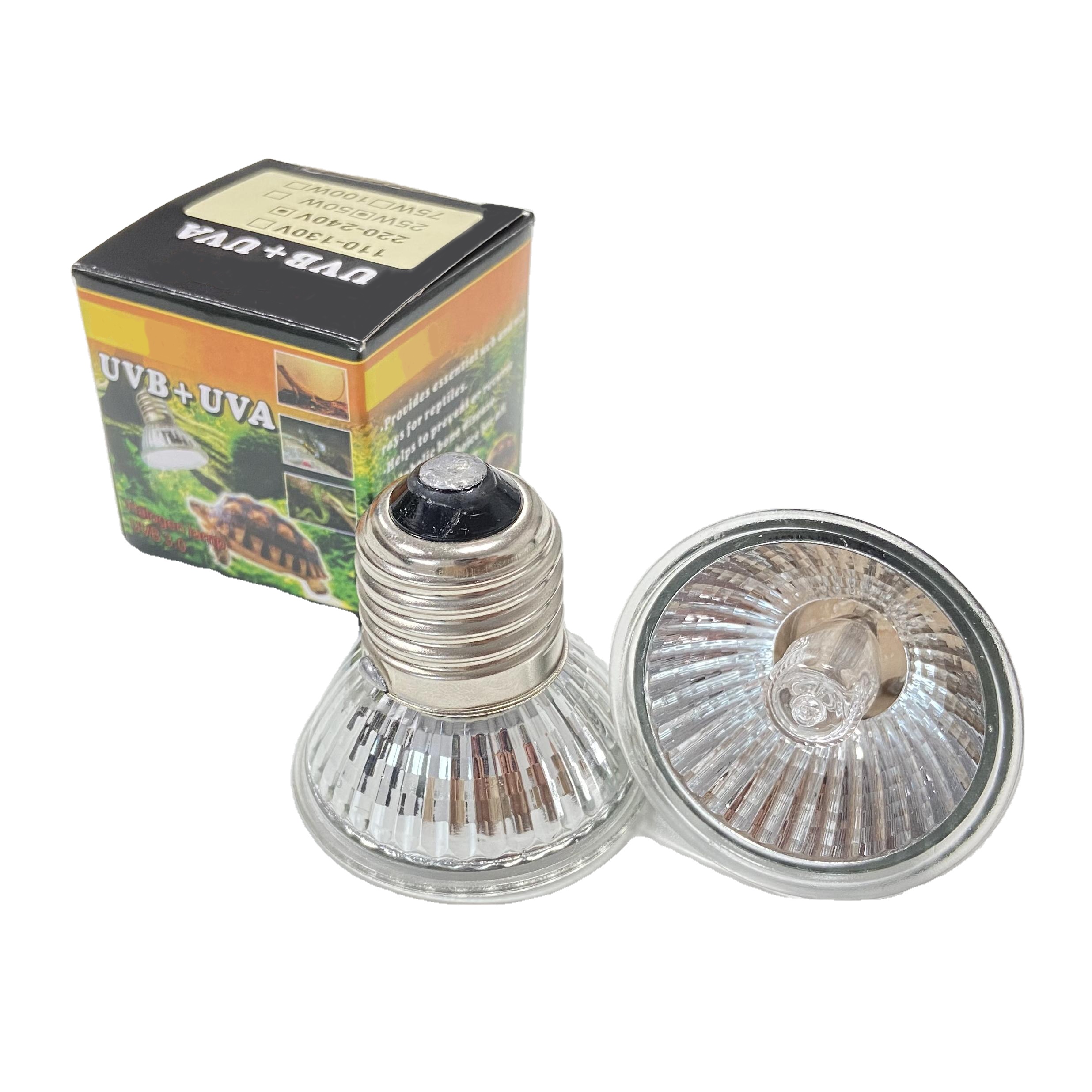 UVB 3.0 Reptile Lamp Bulb Turtle Basking UV Light Bulbs Heating Lamp Amphibians Lizards Temperature Controller