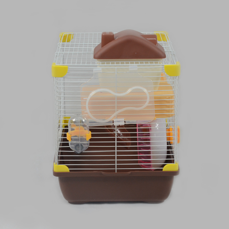 The standard brown hamster cage is more suitable for home use in a discount pollution-free plastic