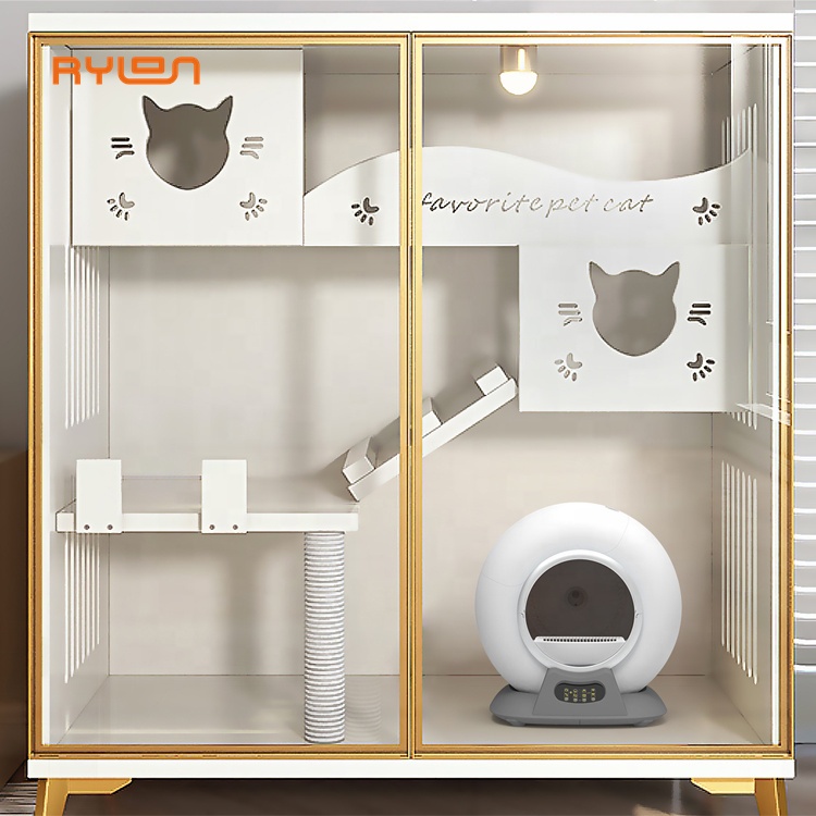Smart Cat Litter Basin Automatic Cat Litter Box Self-Cleaning Sandbox Toilet for Multiple Cats